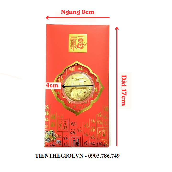 Bao Lì Xì Hình Con Rắn Cute Mạ Vàng